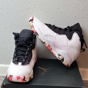 Air Jordan 10 Retro SE White Black BV1843-176 Size 4Y / Women's Size 5.5